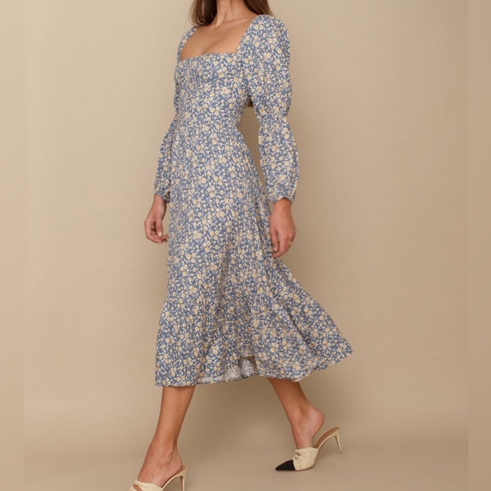 Reformation Mica dress in Wallflower